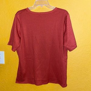 Boohoo Plus Size Oversized Split Rib Tee